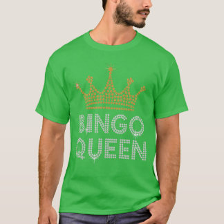 Camiseta Rainha do Bingo Jogadora de Bingo Jogo Festa Piada