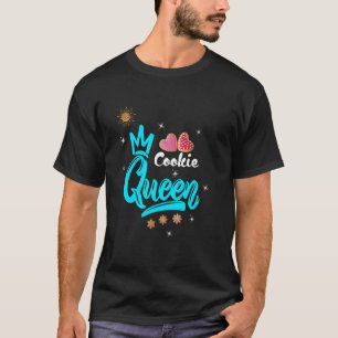 Camiseta Rainha do Biscoito Cute Chocolate Chip Garotas Mul