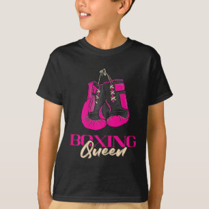 Camiseta Rainha do Boxe Kickboxer Kickboxing Luvas de Boxe
