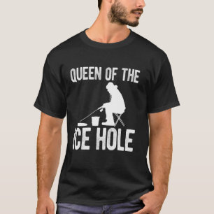 Camiseta Rainha Do Buraco De Gelo Pescaria No Gelo