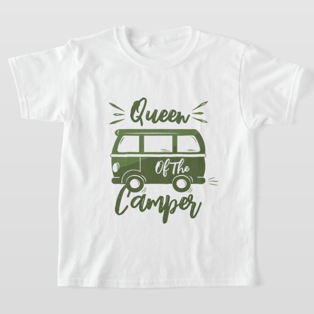 Camiseta Rainha do Camper, presente para a Rainha Camper (Postura )