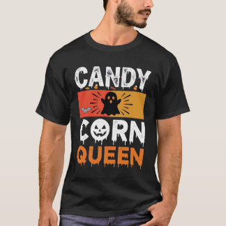Camiseta Rainha do Candy Corn Halloween SVG Design