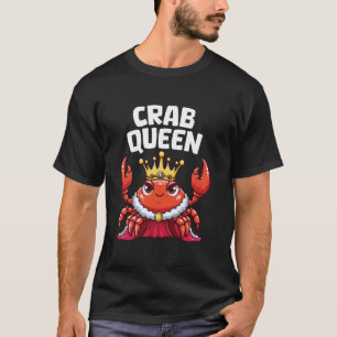 Camiseta Rainha do Caranguejo Divertido Caça de Animais de