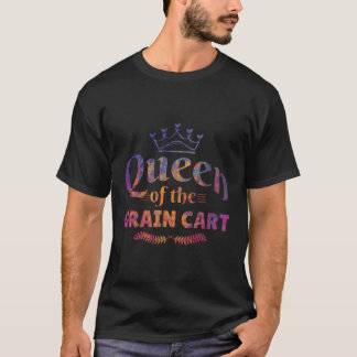 Camiseta Rainha Do Carrinho De Grãos - Agricultura Divertid
