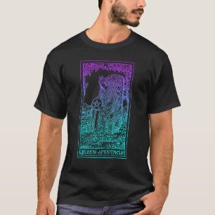 Camiseta Rainha Do Cartão De Tarô De Gótico P Pastel, Em Co