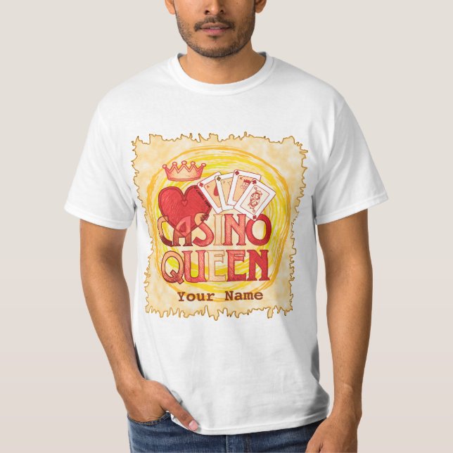 Camiseta Rainha do Cassino Dourado (Frente)