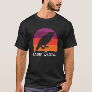Camiseta Rainha do Corvo Corvo Preto Amante de Pássaros Obs