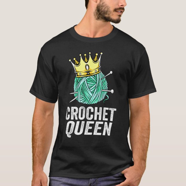 Camiseta Rainha do Crochê Crochê (Frente)