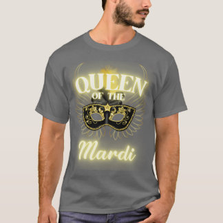 Camiseta Rainha do desfile da Mascarada Mardi me dá uma mul