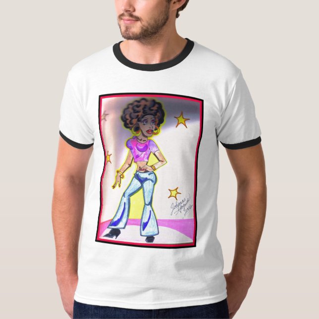 Camiseta rainha do disco (Frente)