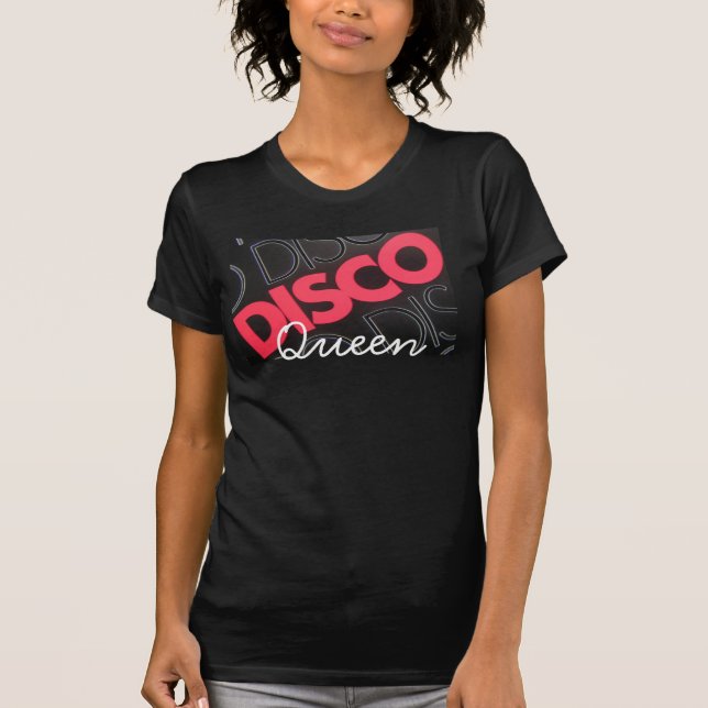 Camiseta Rainha do disco da mania do Hippie bonito (Frente)
