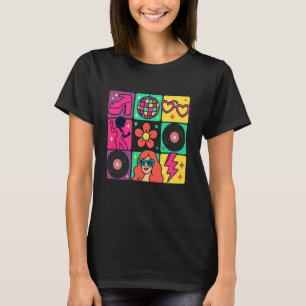 Camiseta Rainha do Disco Fantasia de Dança Vintage Retro An