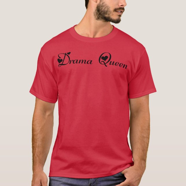 Camiseta Rainha do Drama Amor engraçado (Frente)