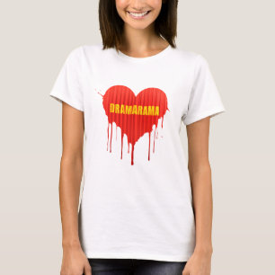 Camiseta Rainha do Drama Dramarama coração sangrando femini