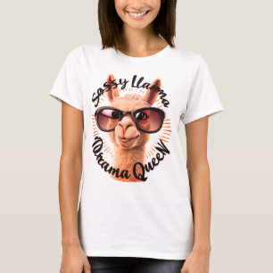 Camiseta Rainha do drama Sassy llama