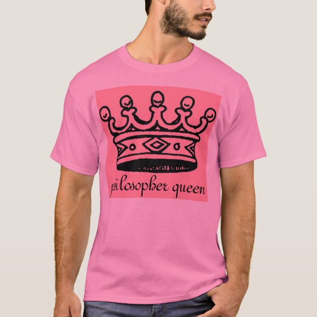 Camiseta rainha do filósofo (Plato) (Frente)