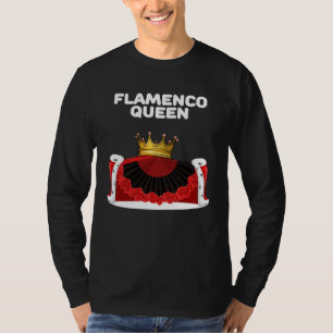 Camiseta Rainha do Flamenco Garotas Flamenco Mulheres Flam