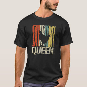 Camiseta Rainha do frango caipira retrô grunge frango
