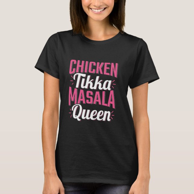 Camiseta Rainha do Frango Tikka Masala (Frente)