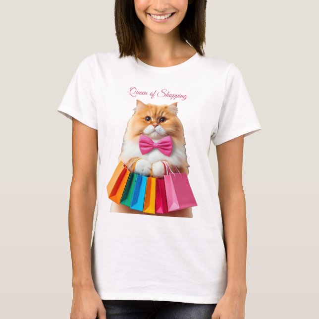 Camiseta Rainha do Gato Comprado (Frente)
