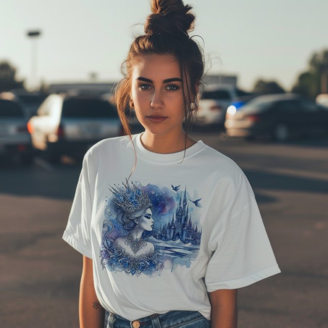 Camiseta Rainha do Gelo com Castelo (Criador carregado)