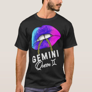Camiseta Rainha do Gemini Azul Roxo Graduada Maio ou Junho 