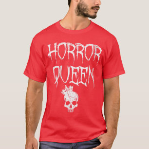 Camiseta Rainha do Horror Feminina VNeck menino