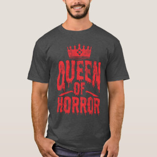 Camiseta Rainha Do Horror Para Filmes Assustadores No Dia D
