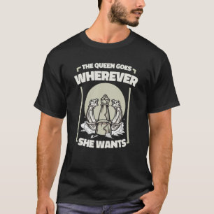 Camiseta Rainha do Jogador de Xadrez
