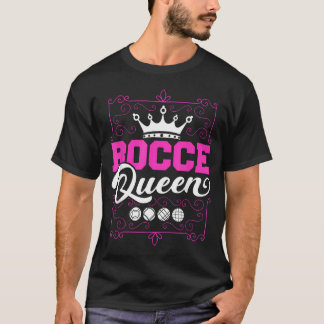 Camiseta Rainha do Jogo de Bocha Mulheres Jogo de Bocha na