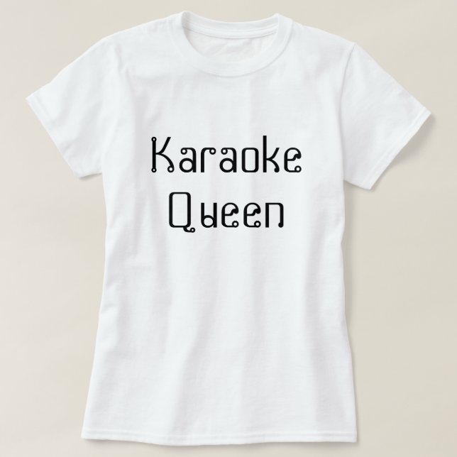 Camiseta Rainha do karaoke (Frente do Design)