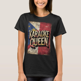 Camiseta Rainha do Karaokê Bandeira Filipina Vinta