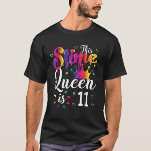 Camiseta rainha do lodo presente de 11 de aniversário para 