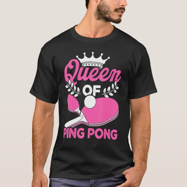 Camiseta Rainha do Mesa Ping Pong - Tenn da Mesa (Frente)