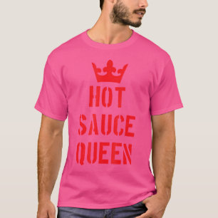 Camiseta Rainha do Molho Picante Divertido Pimenta Comida A