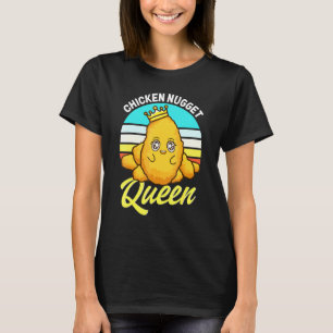 Camiseta Rainha do Nugget de Frango Comida Frita Fast Food