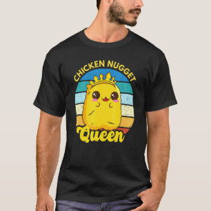 Camiseta Rainha do Nugget de Frango Vida de Nugget Divertid