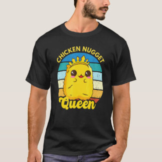 Camiseta Rainha do Nugget de Frango Vida de Nugget Divertid