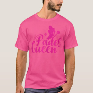 Camiseta Rainha do Padel Raquete de Padel Bola Para Fã de T