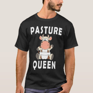 Camiseta Rainha do Pasto Bezerro Bebê Vaca Com Fraldas