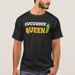 Camiseta Rainha do Pepino Fruta Legume Dia das Mães Jardim