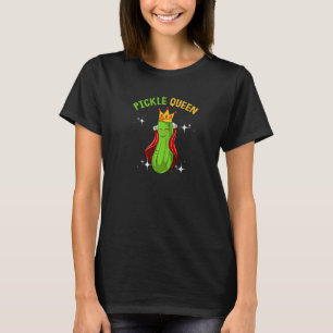 Camiseta Rainha do Picles Pepino Vegetariano Vegan Engraça