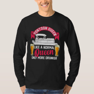 Camiseta Rainha do Pontão Capitã do Barco Pontão Pontooning