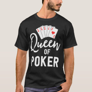 Camiseta Rainha do pôquer para mulheres Presentes no cassin