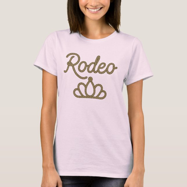 Camiseta Rainha do Rodeio Coroa Tiara Country Ocidental (Frente)