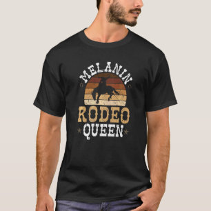 Camiseta Rainha do Rodeio Melanina Cavalgando Pônei America