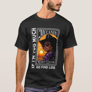 Camiseta Rainha do Rodeio Preto Design de Melanina e Garbos