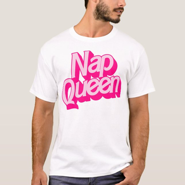 Camiseta Rainha do Sono Engraçada e Preguiçosa (Frente)