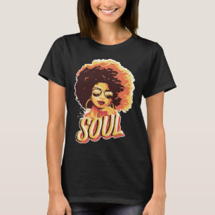 Camiseta Rainha do Soul Negro Cantora de Jazz Música Artist