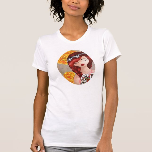 Camiseta Rainha do t-shirt dos corações (Frente)
